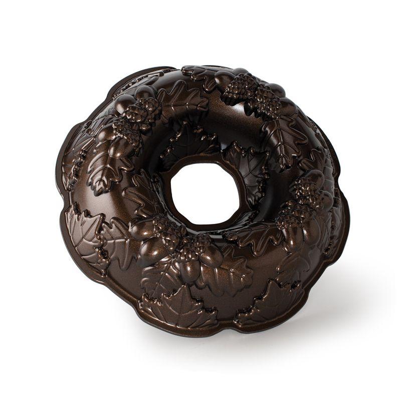 Bronze Autumn Wreath Non-Stick Aluminum Bundt Pan