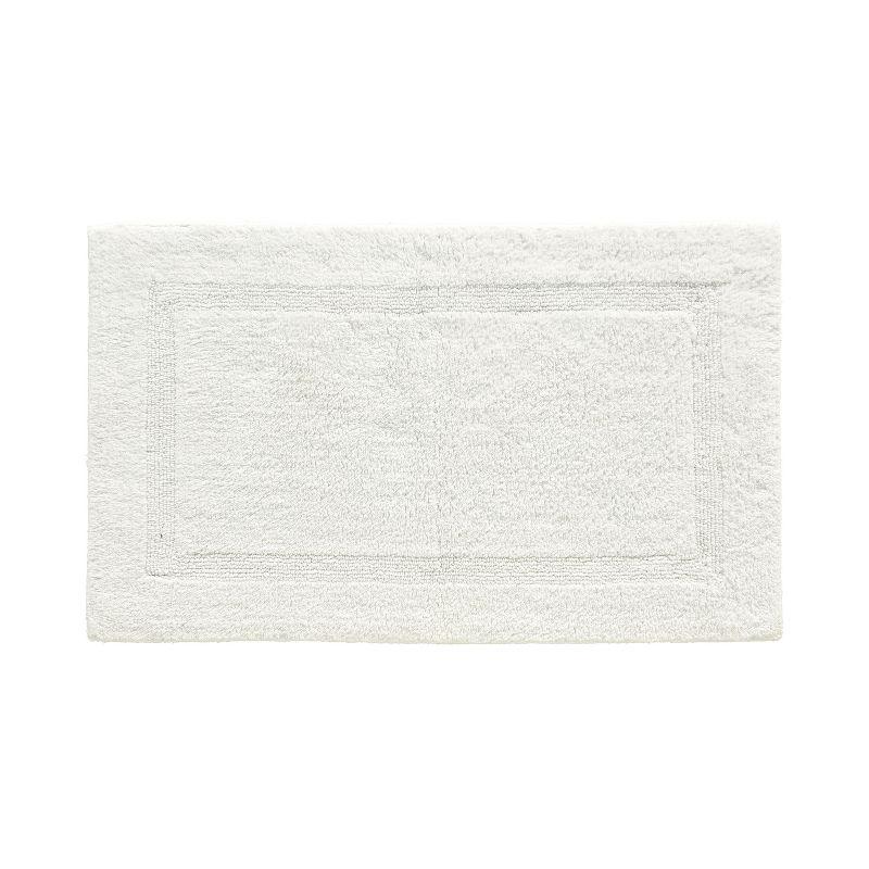 24"x40" Lux Collection Bath Rug Ivory - Better Trends: Cotton, Tufted, Machine Washable, No Backing