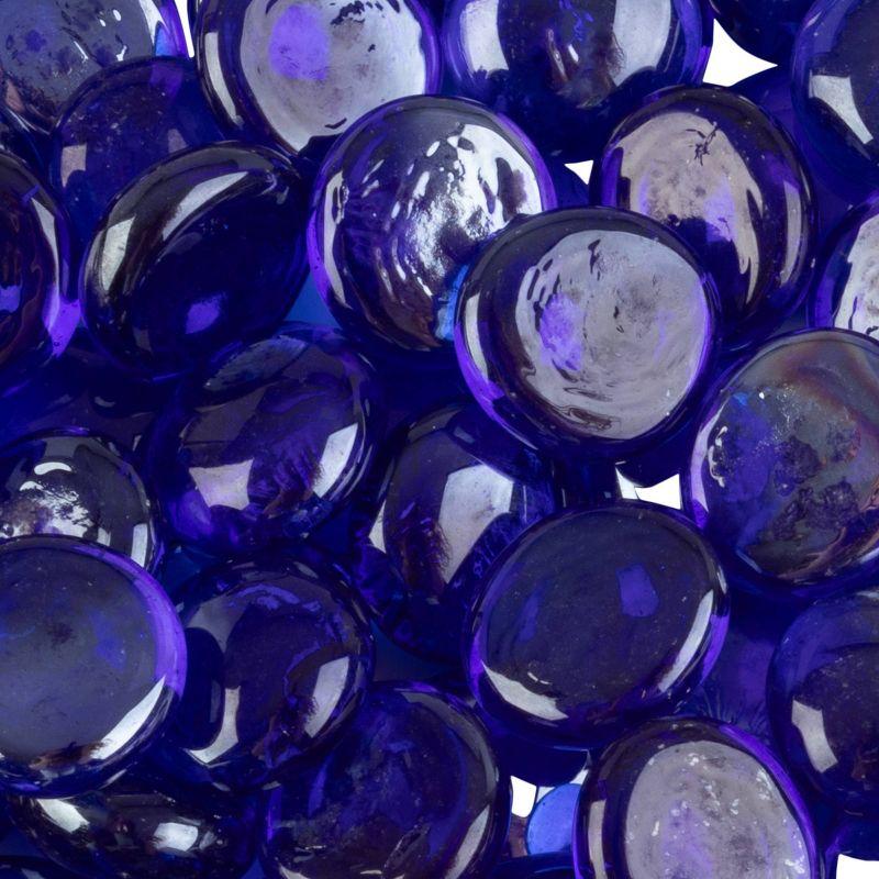 Home-Complete 10.47 lbs .75" Marbles Fire Glass Blue