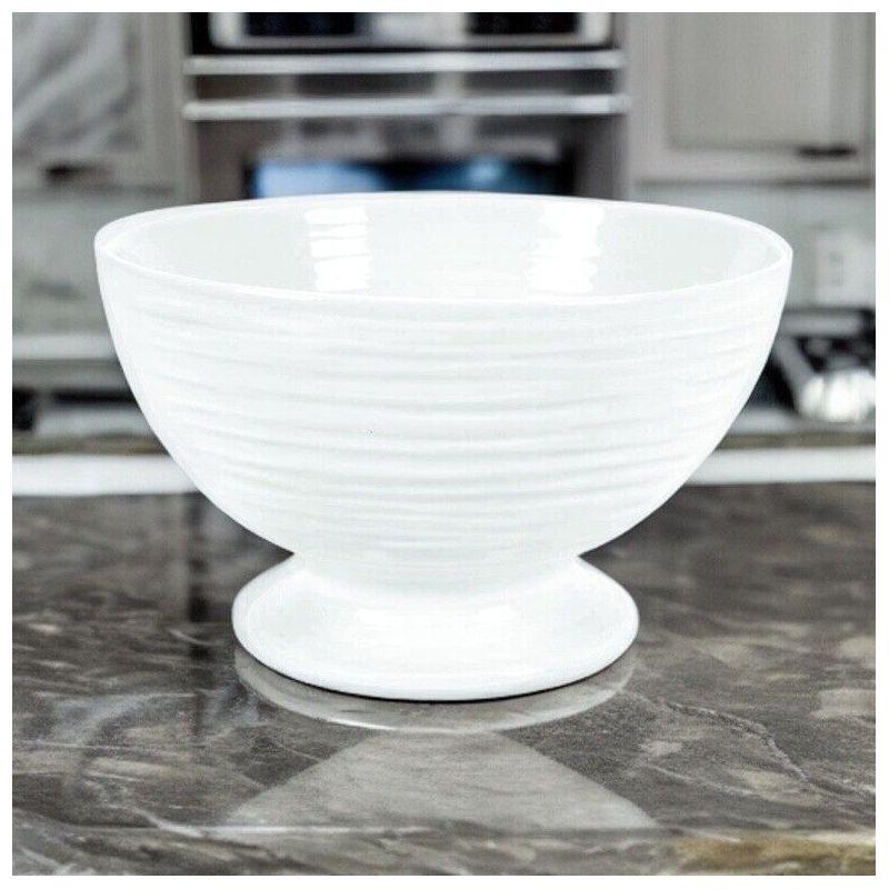 Portmeirion Sophie Conran White Footed Bowl - 5.5 Inch