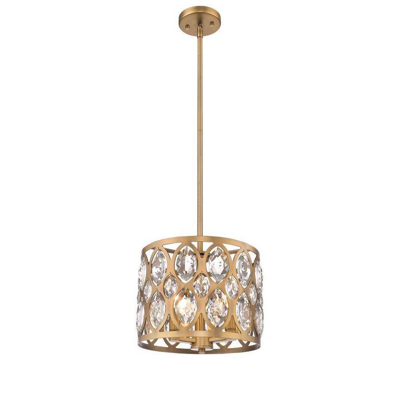 Z-Lite Dealey 3 - Light Chandelier in  Heirloom Brass