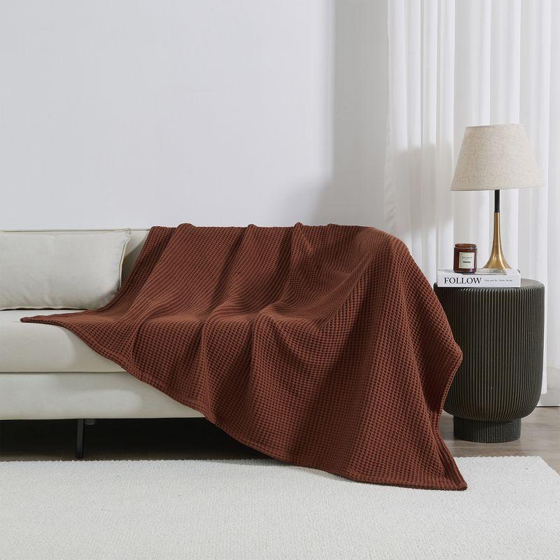 FreshFolds 100% Cotton Waffle Weave Blanket