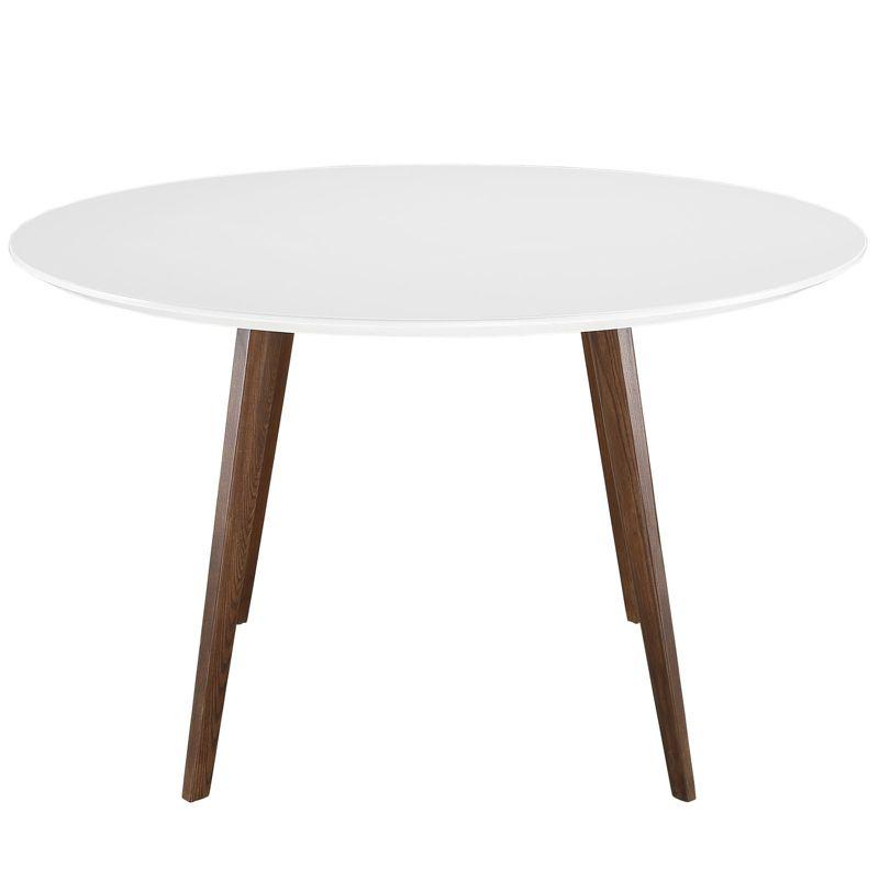 Canvas White Wood Dining Table by Modway