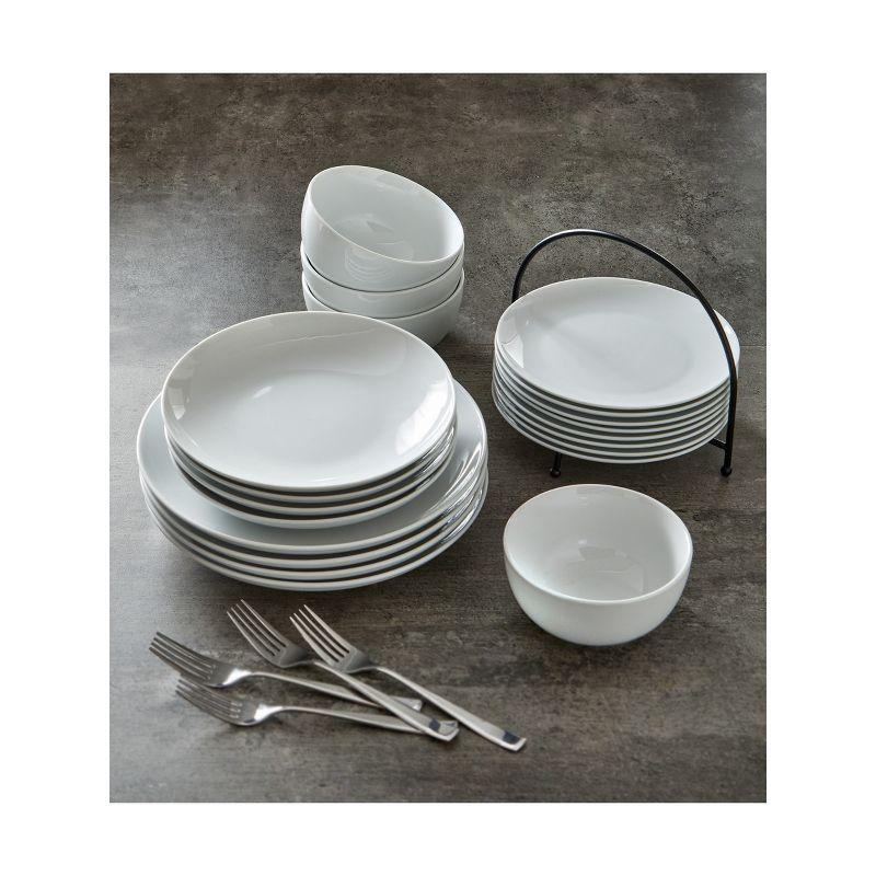 White Porcelain 9-Inch Dishwasher Safe Salad Plate