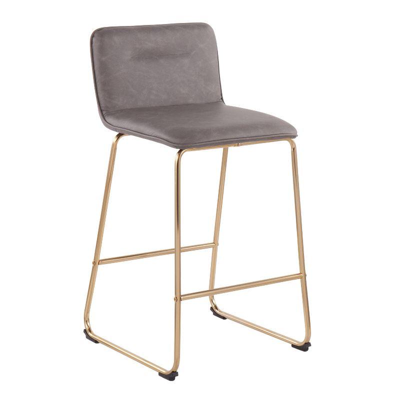 Blanco Upholstered 26'' Counter Stool with Metal Frame