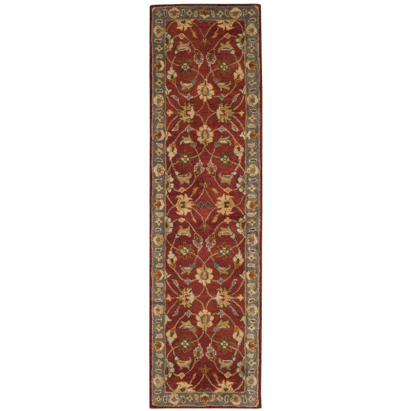 Heritage HG403 Handmade Runner Rug - 2'3"x8' - Red/Blue - Safavieh