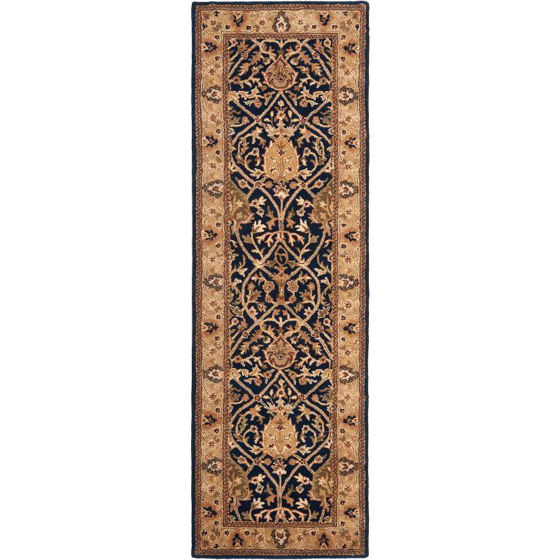Persian Legend PL819 Hand Tufted Indoor Runner Rug - 2'6"x8' - Blue/Gold - Safavieh