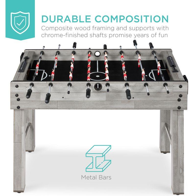 Best Choice Products 48in Competition Sized Foosball Table for Home, Game Room w/ 2 Balls, 2 Cup Holders