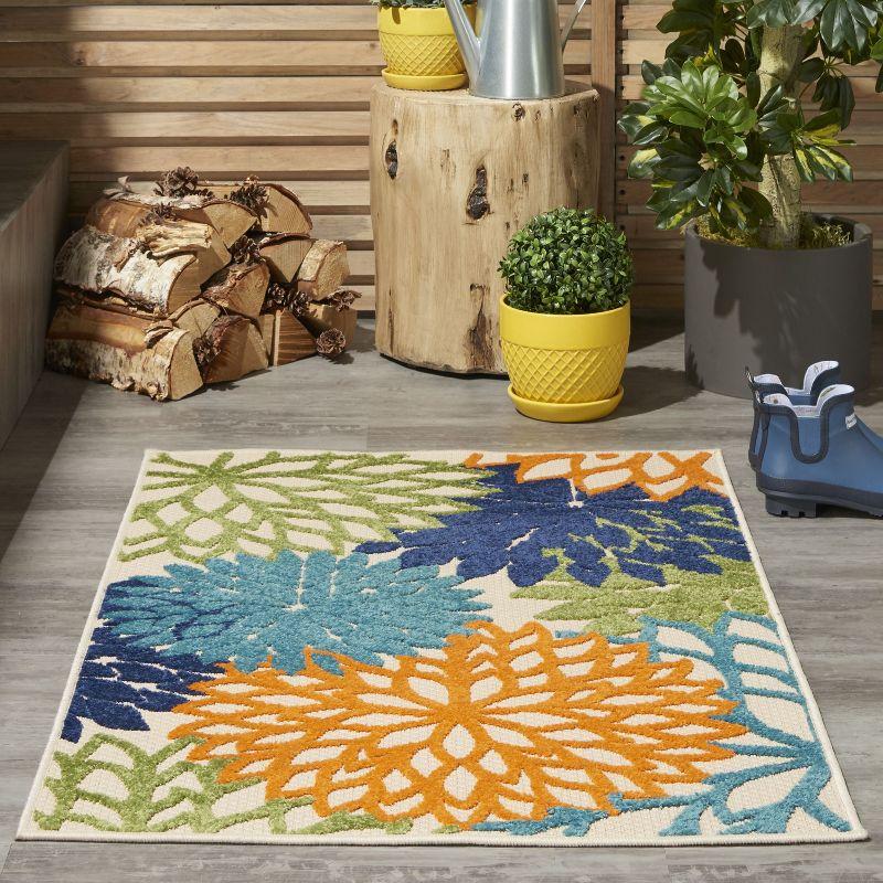 Nourison Aloha Floral Bloom Indoor Outdoor Rug