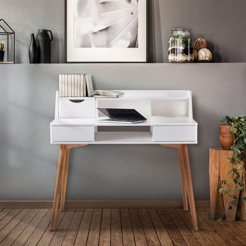 Creativo Wooden Writing Desk with Storage - Teamson Home