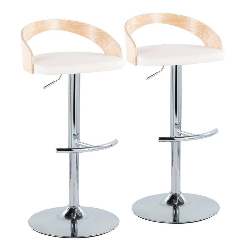 Set of 2 Grotto Adjustable Barstools - LumiSource