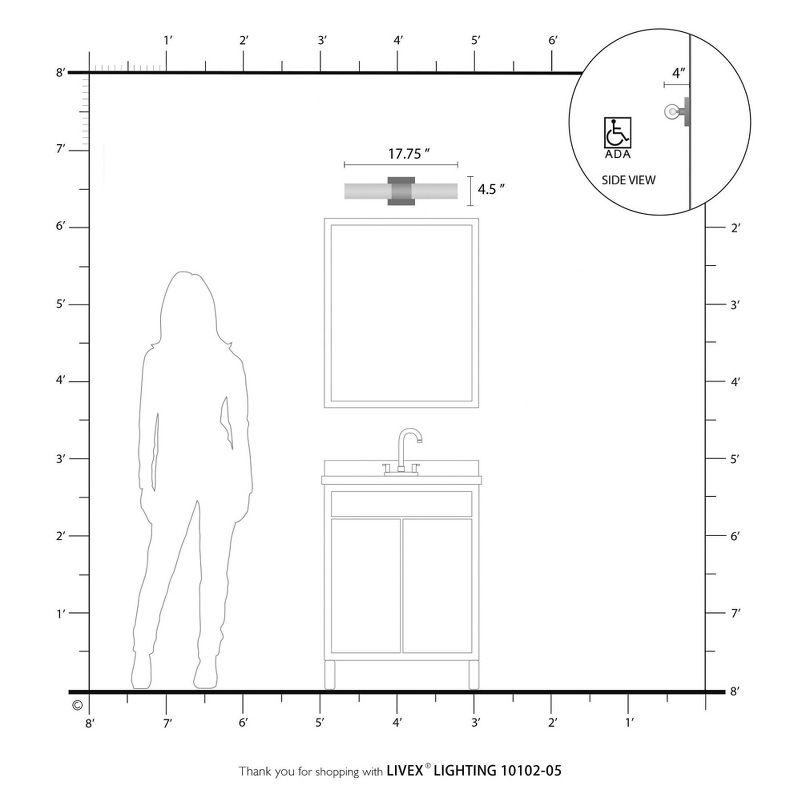 Livex Lighting Aero 2 - Light Vanity in  Polished Chrome
