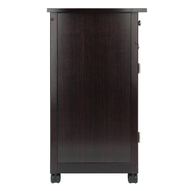 Savannah Kitchen Cart Wood/Coffee - Winsome