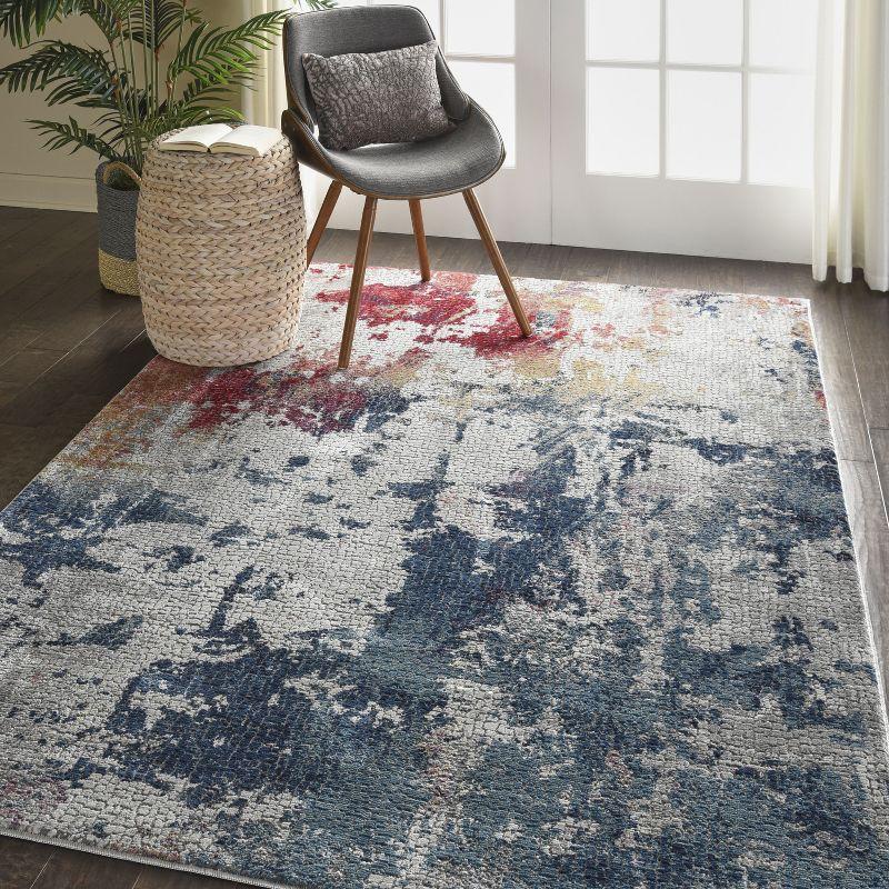 Global Vintage GLB10 Multicolor Area Rug Abstract Artistic Brushstroke By Nourison