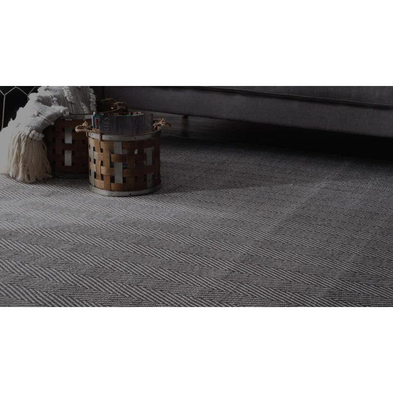 nuLOOM 5'x8' Hand Loomed Kimberley Area Rug Navy: Contemporary Stripe, Flatweave, Cotton, Indoor Use