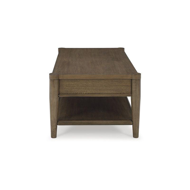 Signature Design by Ashley Roanhowe Rectangular 2 Drawer Coffee Table, Brown