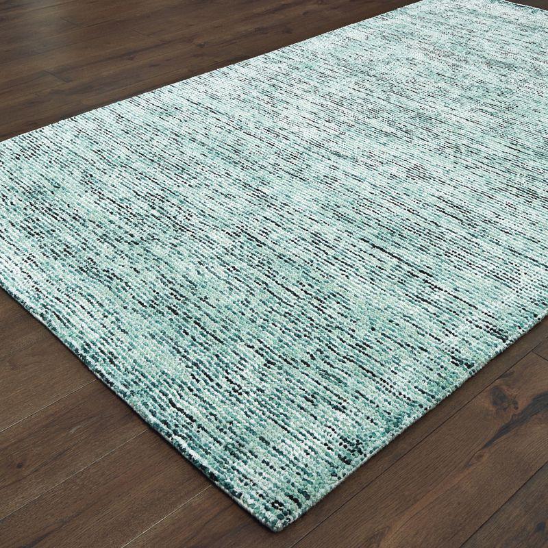 Legends Handmade Tufted Blue/Teal Area Rug