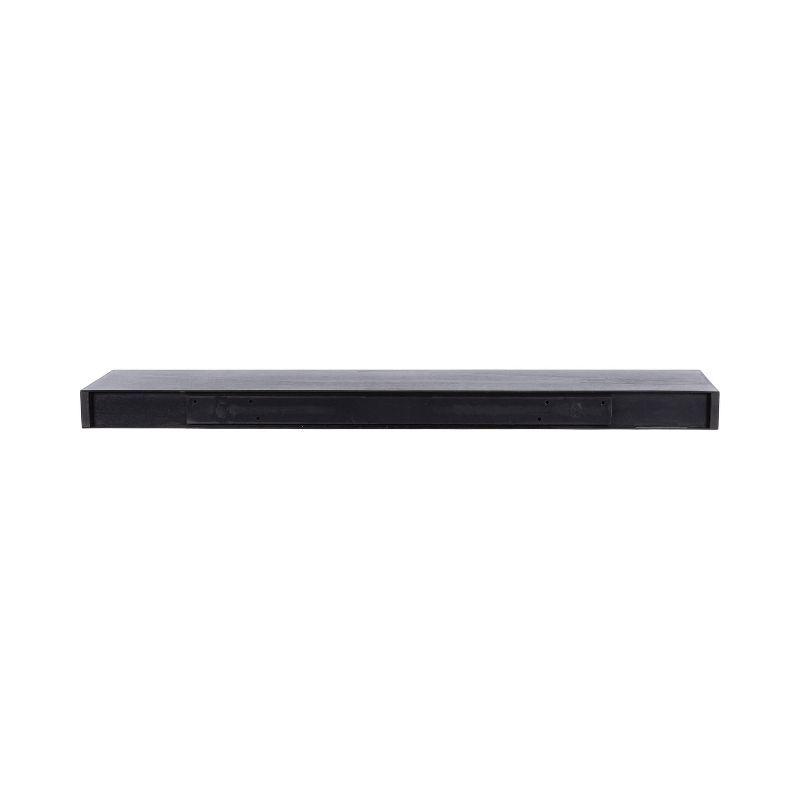 Kate & Laurel All Things Decor 36"x8" Havlock Wood Floating Shelf Black