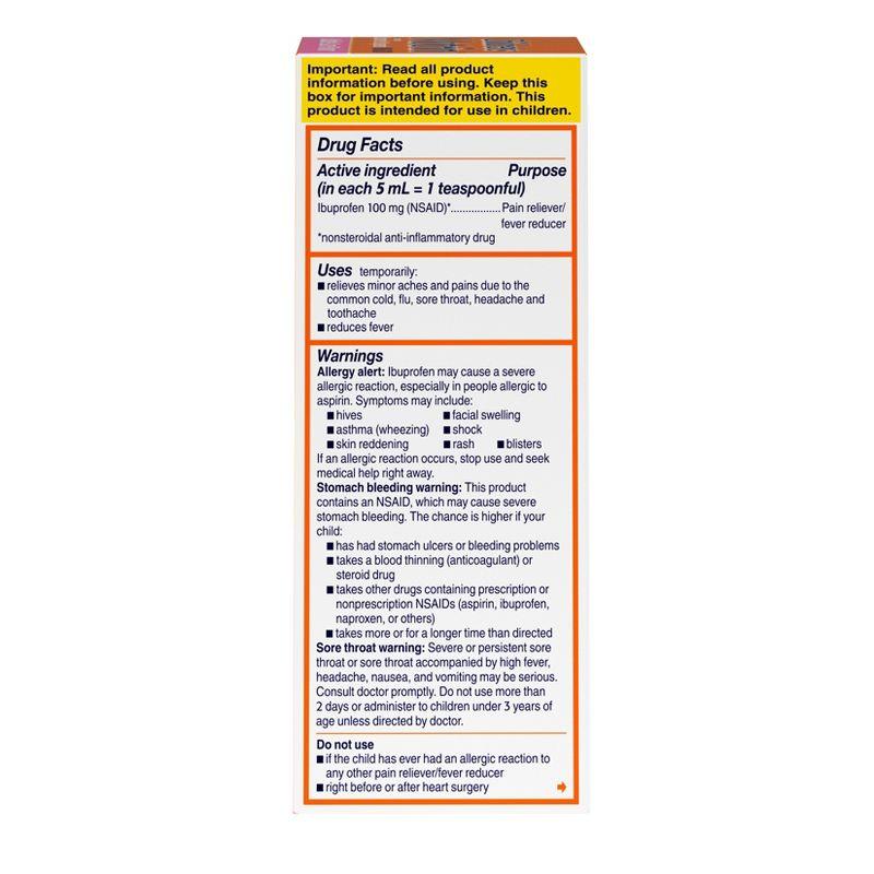 Children's Motrin Pain Reliever/Fever Reducer Liquid - Ibuprofen (NSAID) - Bubble Gum - 4 fl oz