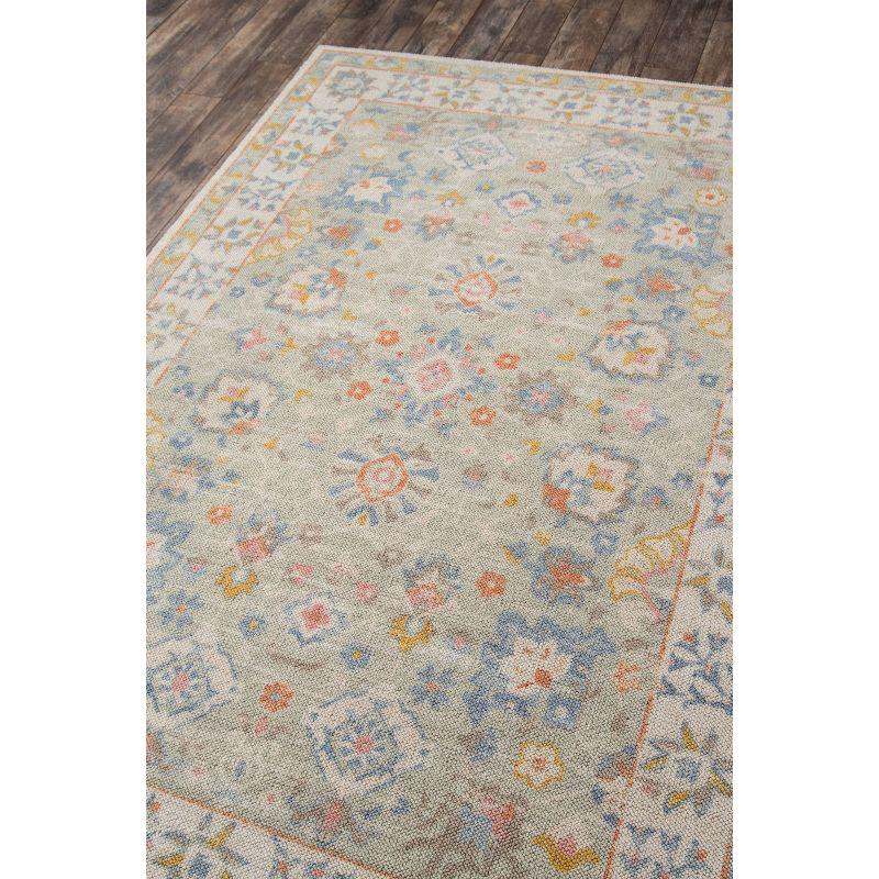 2'x3' Anatolia Riylnn Accent Rug Beige - Momeni: Wool & Nylon Area Rug, Bohemian Floral, Low Pile, Indoor Use