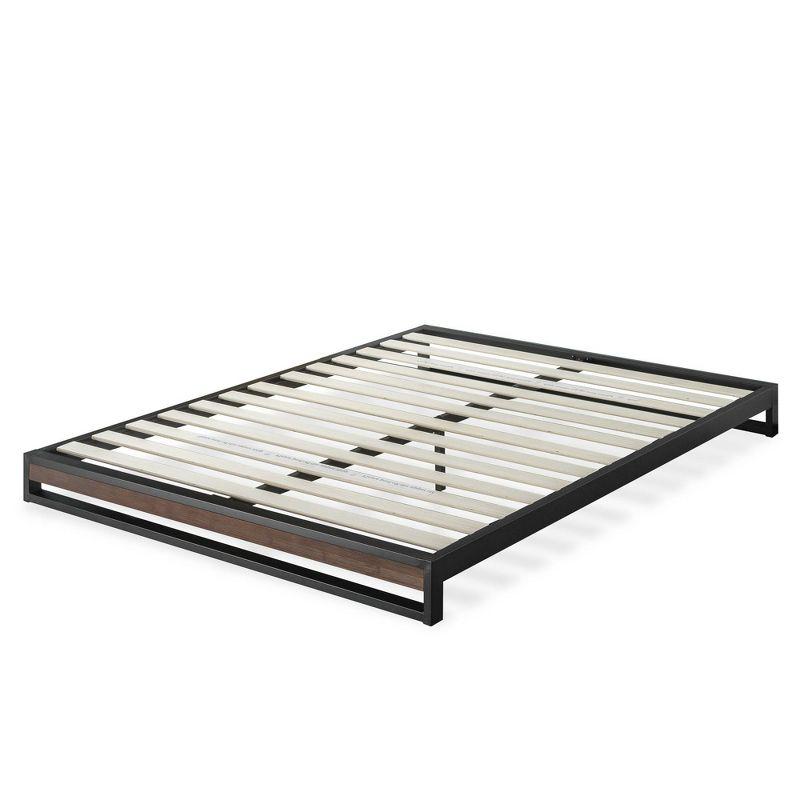 Queen 6" Suzanne Platform Bed Frame Gray Wash - Zinus