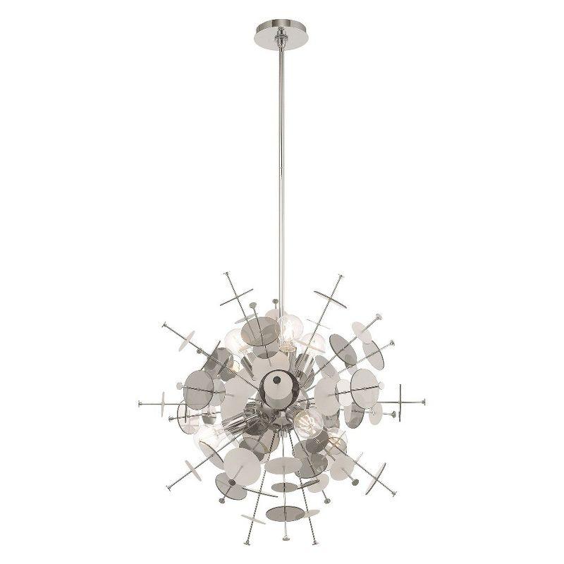 Livex Lighting Circulo 6 - Light Chandelier in  Polished Chrome