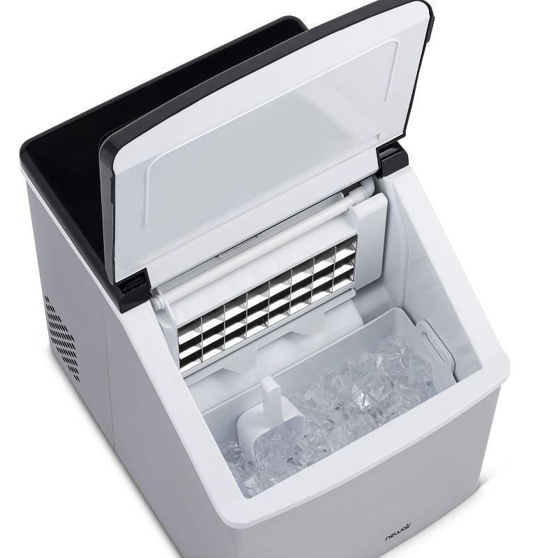 Newair Countertop Clear Ice Maker, 40 lbs. of Ice a Day with Easy to Clean BPA-Free Parts, Perfect for Cocktails, Scotch, Soda and More