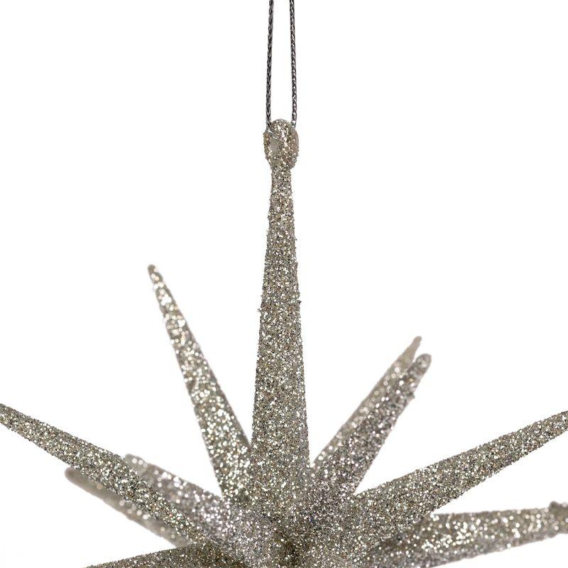 Sparkling Starburst Hanging Christmas Ornament