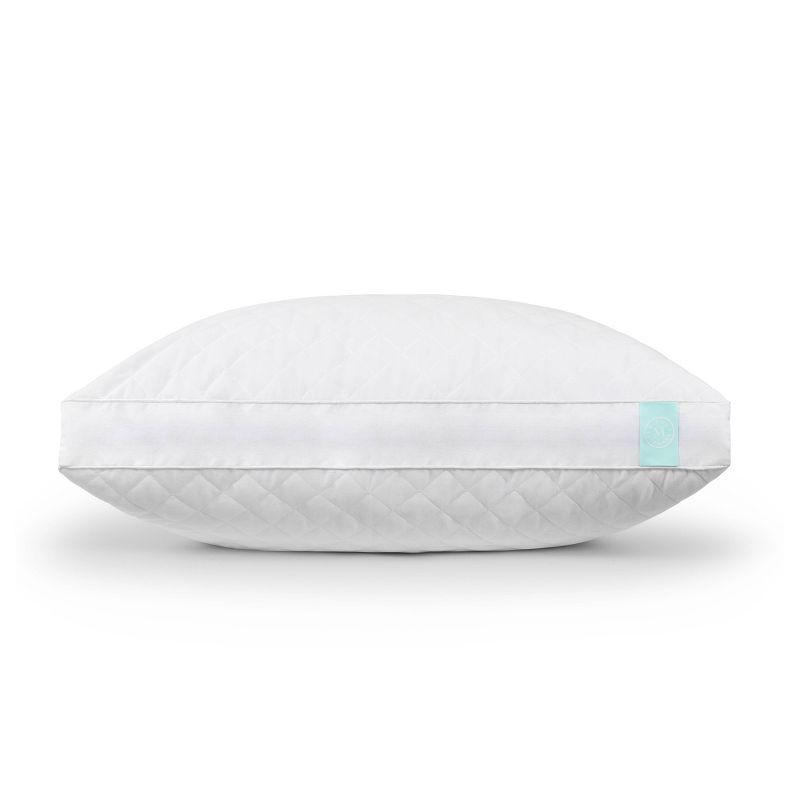 White Cotton Quilted Memory Foam Hypoallergenic Pillow Set