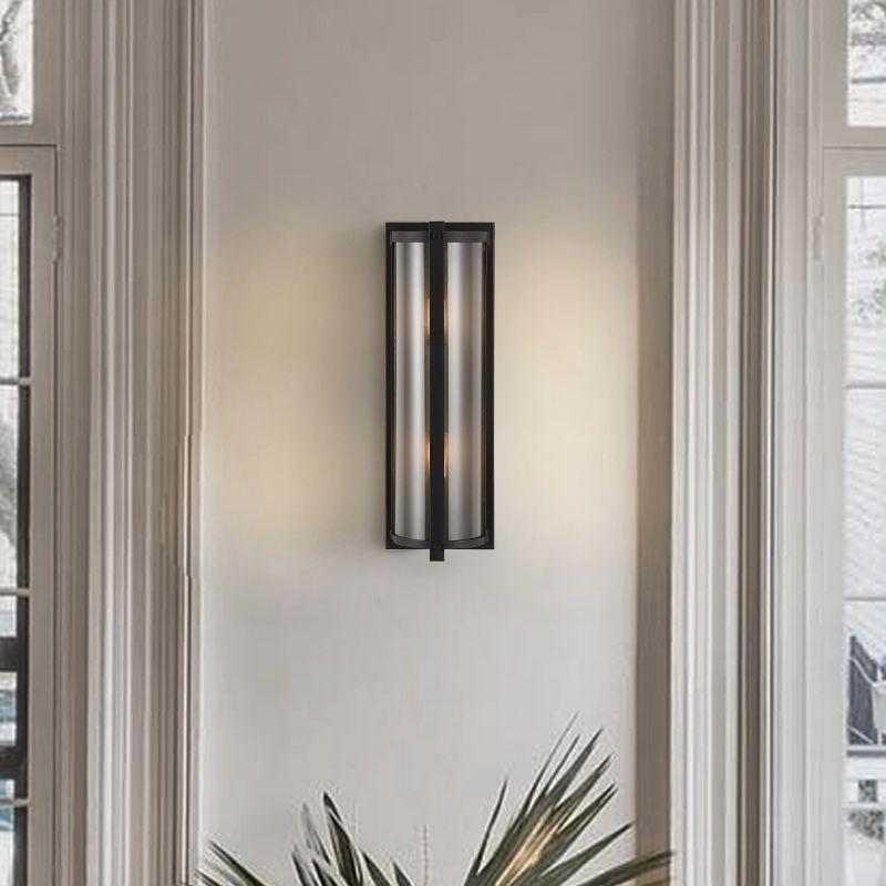 Senla Wall Sconce (Set of 2) - Oil Rubbed Bronze/Clear - Safavieh