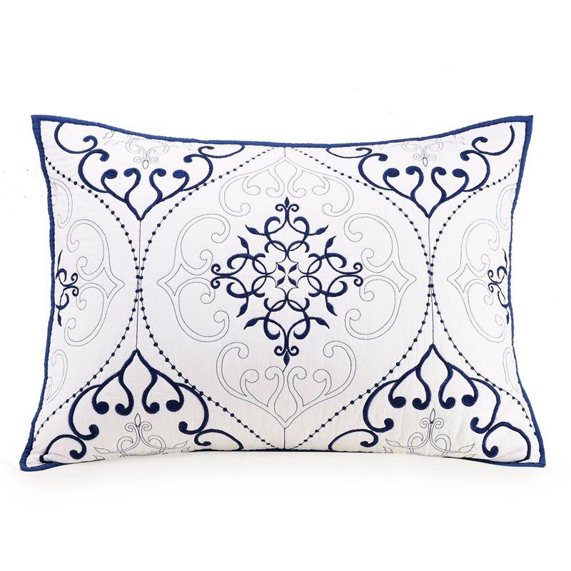 Modern Heirloom Chambers 3-Piece Embroidered Quilt Set