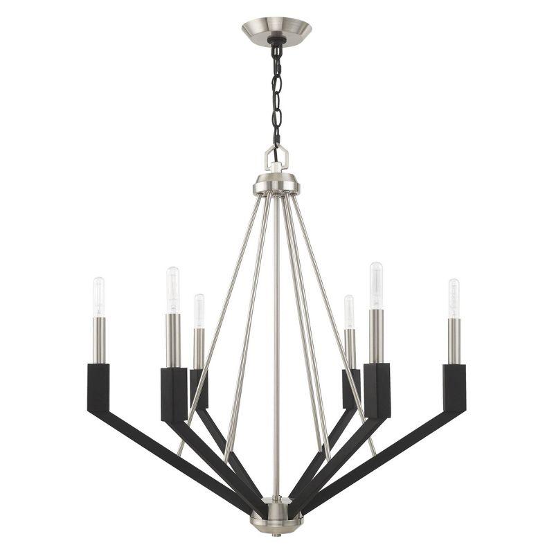Livex Lighting Beckett 6 - Light Chandelier in  Brushed Nickel
