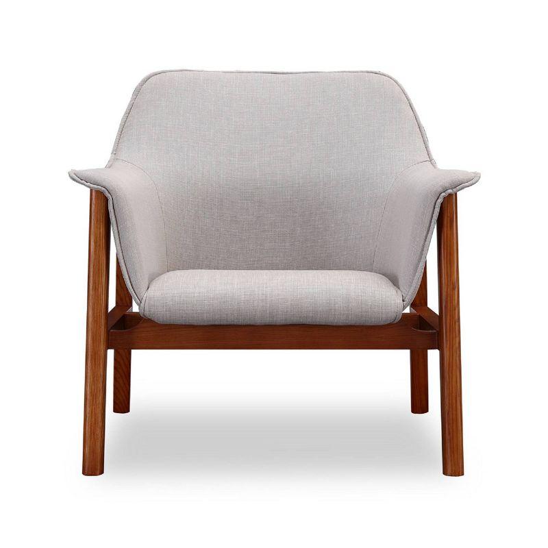 Set of 2 Miller Linen Weave Accent Chairs - Manhattan Comfort