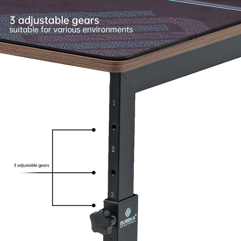 EUREKA ERGONOMIC Mobile Height Adjustable CPU Cart with Mouse Pad