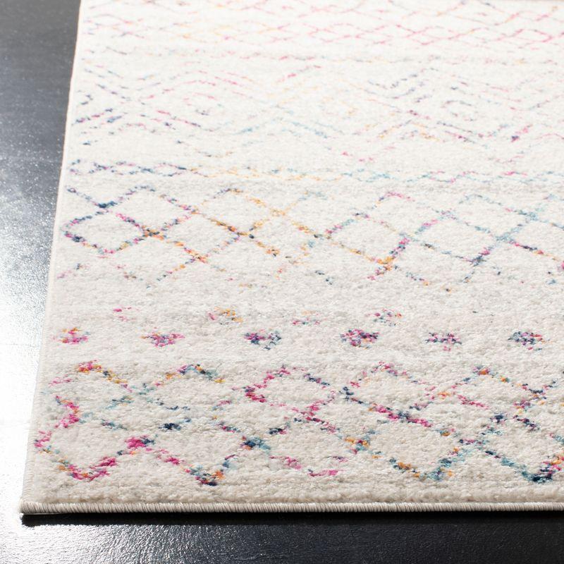 Madison 700 MAD798 Power Loomed Indoor Area Rug - Ivory/Fuchsia - 5'3"x5'3" - Safavieh