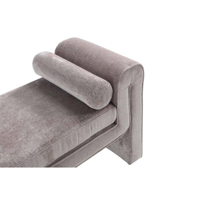 Manhattan Comfort 59" Concord Modern Chenille Upholstered Bench