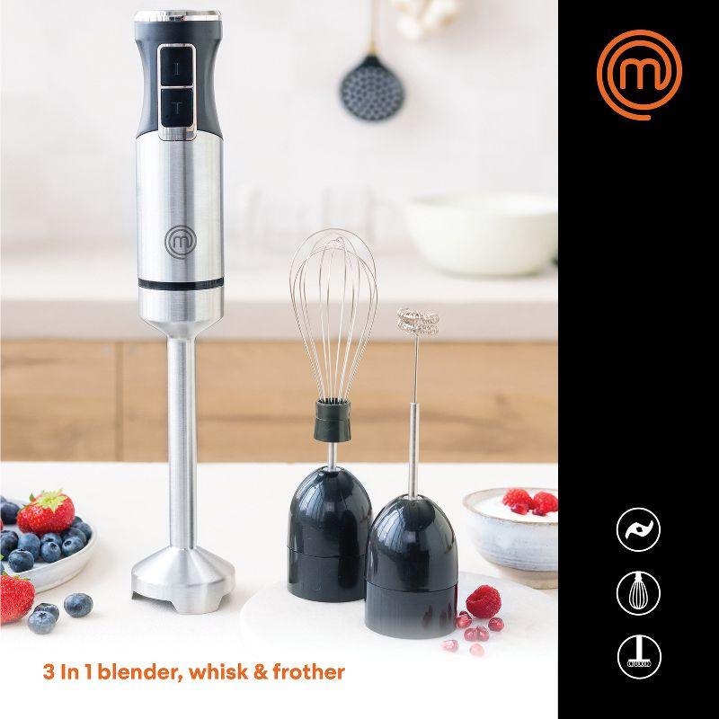 MasterChef® 400-Watt Stainless Steel Hand Blender in Black