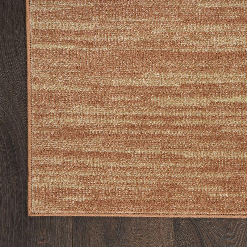 Nourison Essentials Easy Care Indoor Outdoor Area Rug - Rust 9' x 12'