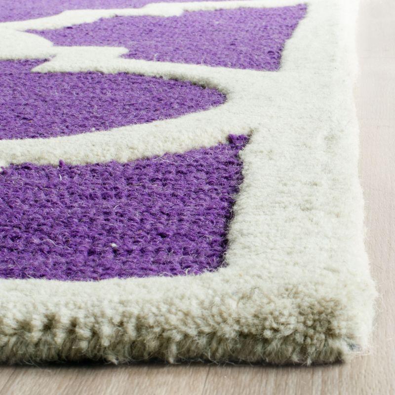 Cambridge CAM140 Tufted Indoor Area Rug - Purple/Ivory - 4'x6' - Safavieh
