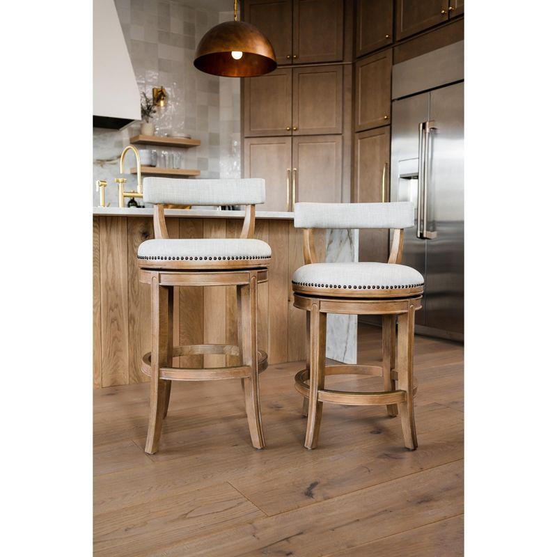 Maven Lane Maven Lane Alexander Stool with Fabric Upholstery