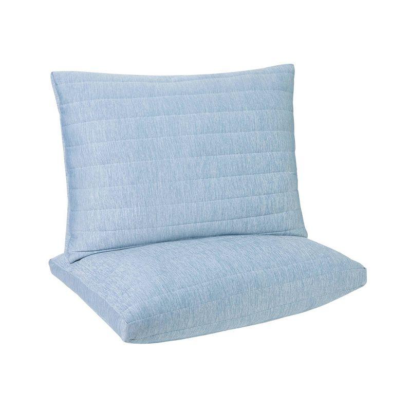 Below Zero Cooling Channel Quilted Medium Support Pillow with Gusset