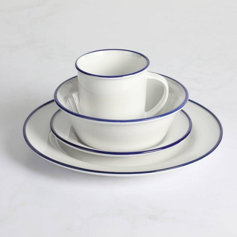 Martha Stewart Cliffield Ceramic Dinnerware Set - Service for 4