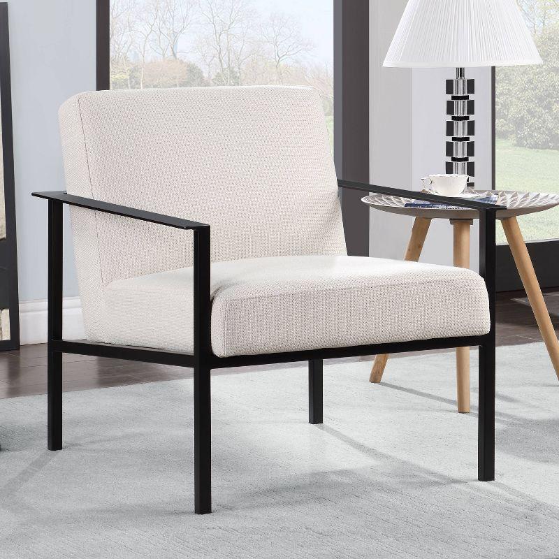 Comfort Pointe Milano Stationary Metal Accent Chair