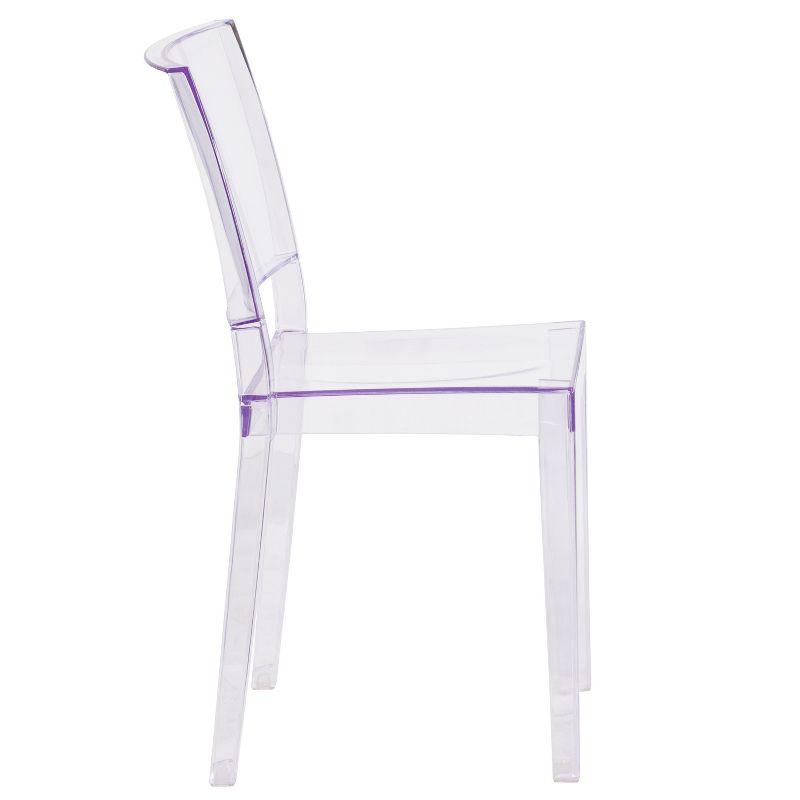 Emma and Oliver Transparent Stacking Side Chair
