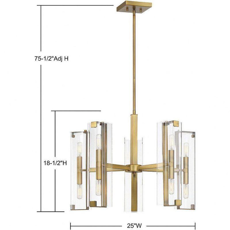 Savoy House Winfield 10 - Light Chandelier in  Warm Brass