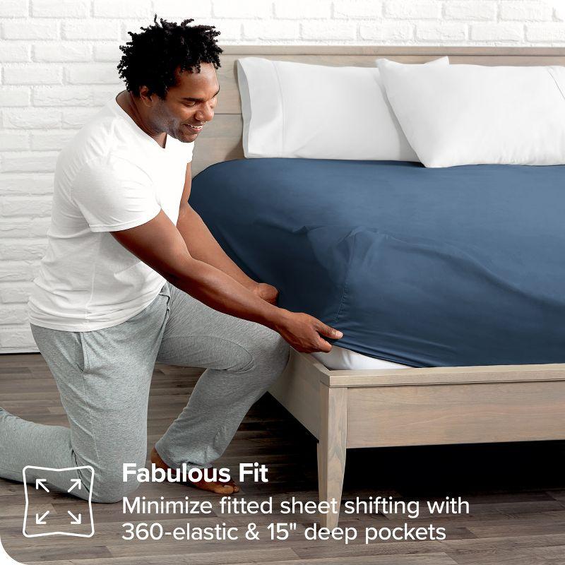 Bare Home Organic Sateen Fitted Sheet