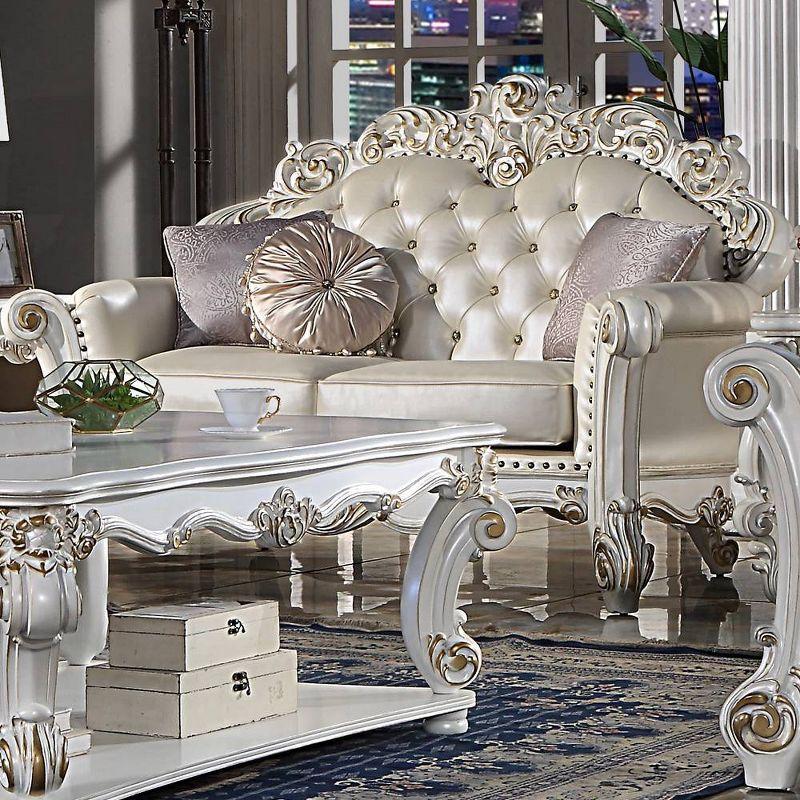 A&J Homes Studio Vendome 69.6'' Faux Leather Loveseat