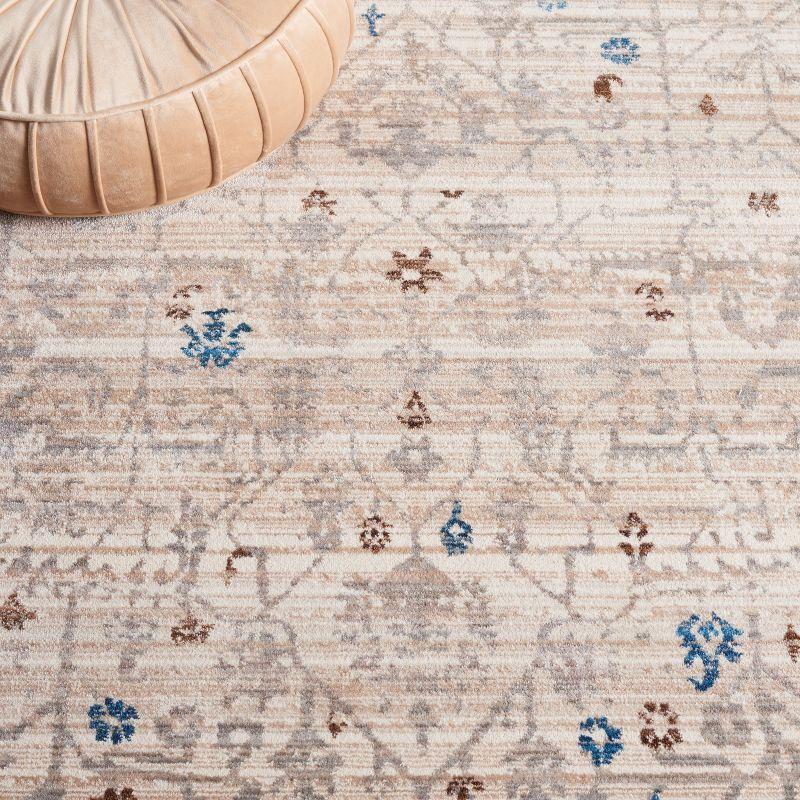 Vintage Persian VTP427 Power Loomed Indoor Area Rug - Ivory/Light Grey - 5'x7'6" - Safavieh