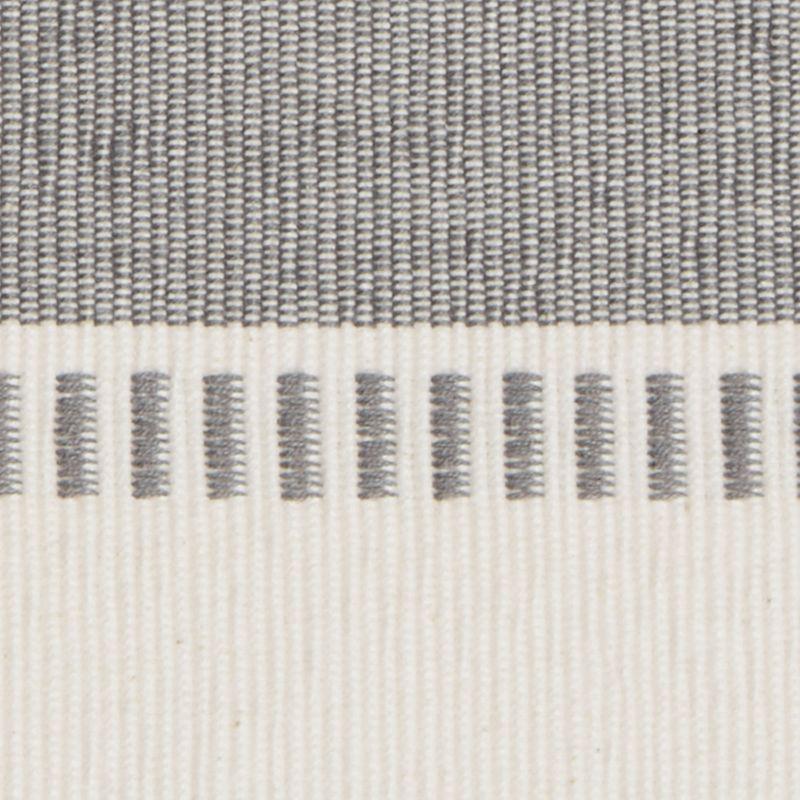 Design Imports  Ribbed Dobby Stripe Table Runner, Cool Gray, 13X72"