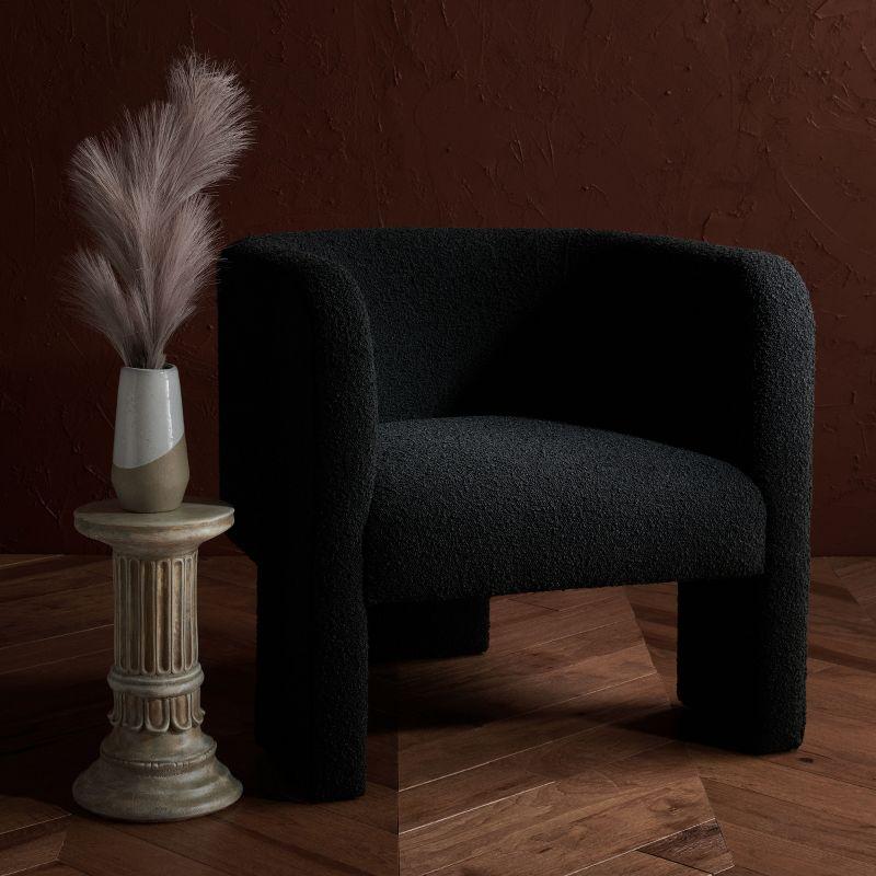 Sammie 3 Leg Accent Chair - SFV5034 - Black - Safavieh Couture